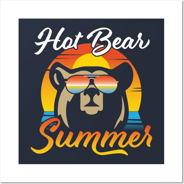 HOT BEAR SUMMER Wall Art by Bear and Seal